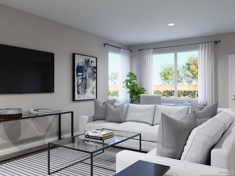 Furnished interior view inside a new home in Katzer Ranch, Converse (Image 22).