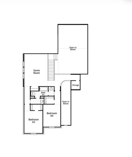 2D floor plan layout for the Foxleigh by Highland Homes in Meraki: 70ft. lots, Forney, TX (Image 5). 2D floor plan layout for the Foxleigh by Highland Homes in Meraki: 70ft. lots, Forney, TX (Image 5).