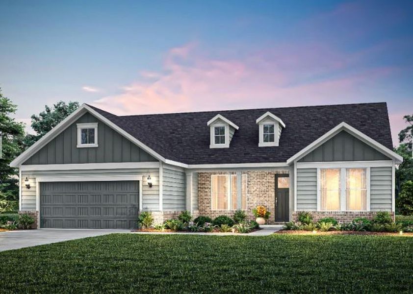 Front exterior of a new home in , Villa Rica, GA, highlighting curb appeal (Image 22). Front exterior of a new home in , Villa Rica, GA, highlighting curb appeal (Image 22).