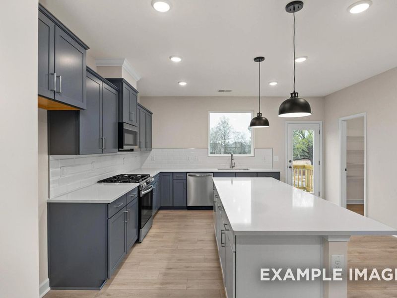 Furnished interior view inside a new home in Forestville Yard Townhomes, Knightdale (Image 5).