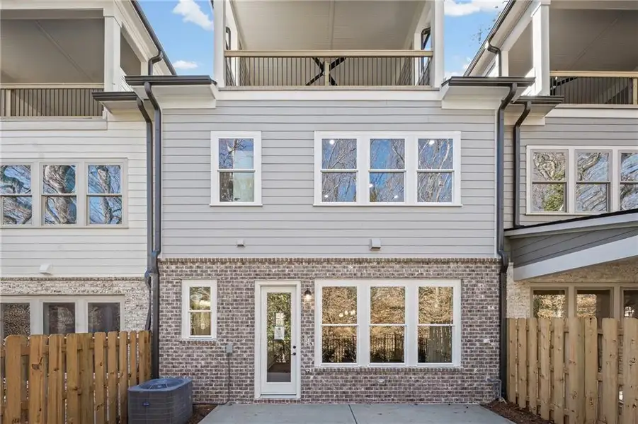Exterior details and patio area of a home in Devin's Shire - A Kennesaw Tradition, Kennesaw (Image 4).