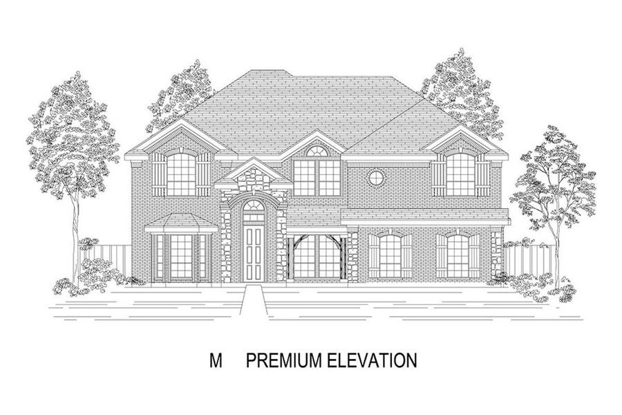 Representative rendering of the exterior for the Remington 2FS (w/Media) by First Texas Homes (Image 22). Representative rendering of the exterior for the Remington 2FS (w/Media) by First Texas Homes (Image 22).