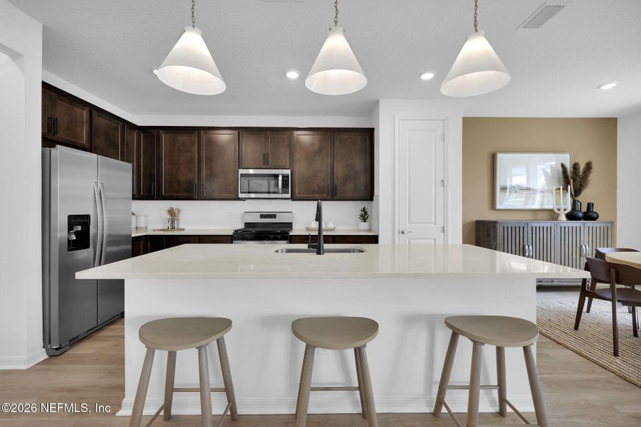 Furnished interior view inside a new home in Wingate Landing, Jacksonville (Image 22).