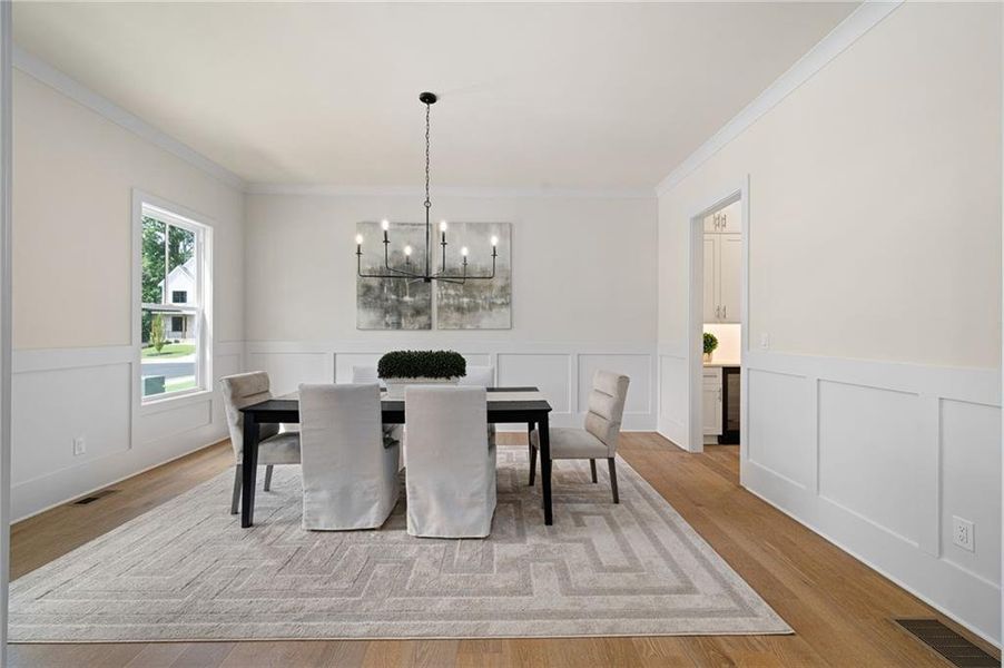 Furnished interior view inside a new home in , Atlanta (Image 17).