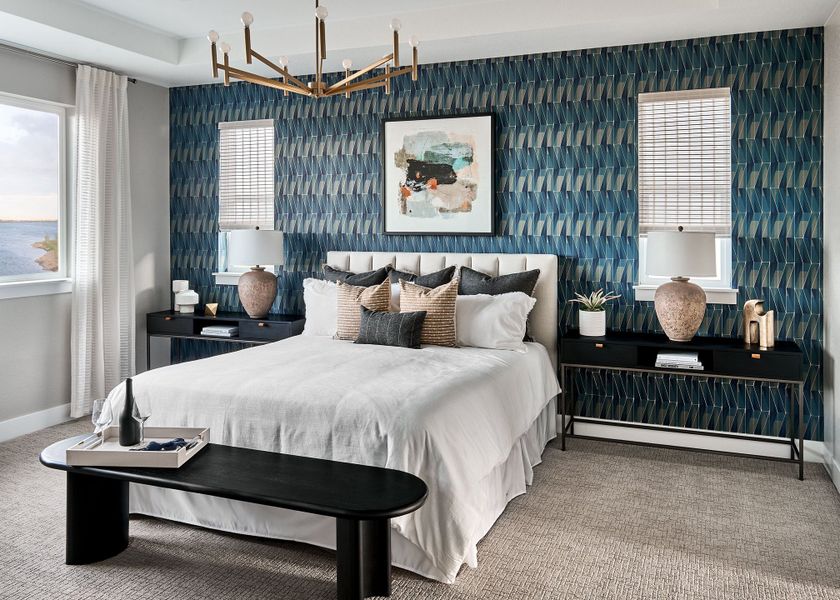 Furnished interior view inside a new home in Trailstone, Arvada (Image 7).