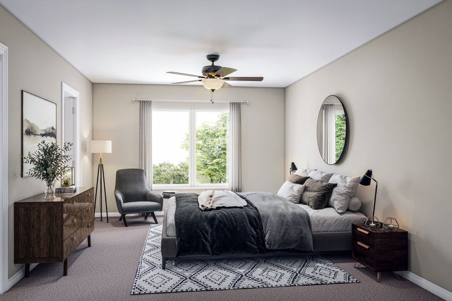 Furnished interior view inside a new home in New Haven At Belmont Glen, Guyton (Image 34).