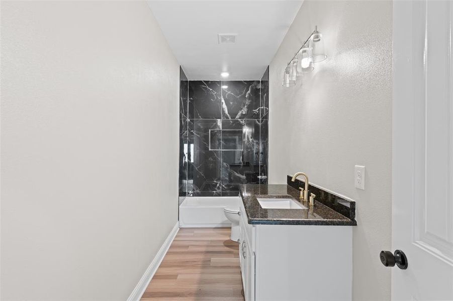 Furnished interior view inside a new home in , Dallas (Image 6).