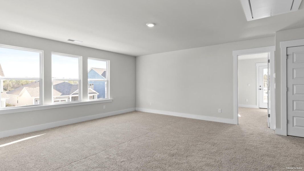 Spacious, unfurnished interior of a new home in The Haven at Indigo Preserve, Leland (Image 36).