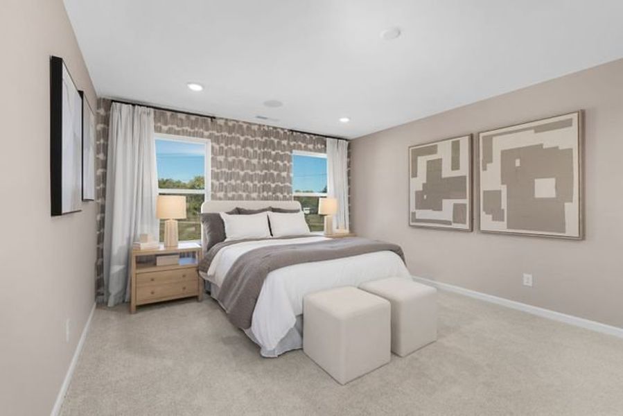 Representative furnished interior of a home built from the Alder by True Homes in Shay Crossing, Salisbury (Image 13).