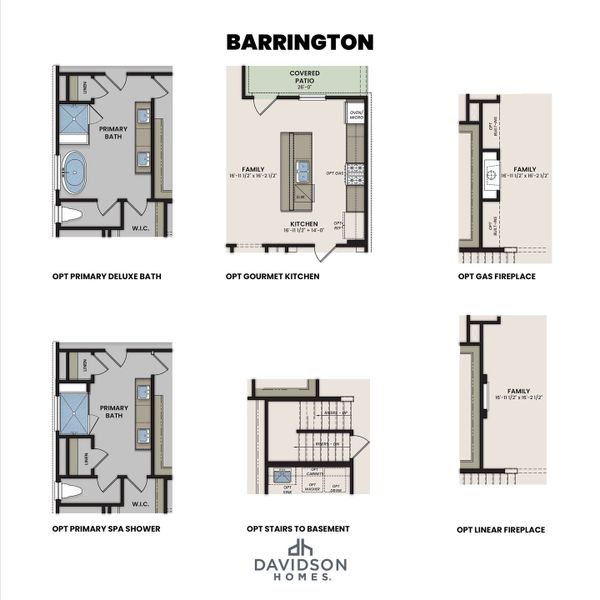 2D floor plan layout for the The Barrington A by Davidson Homes LLC in Ashland, New Hill, NC (Image 4). 2D floor plan layout for the The Barrington A by Davidson Homes LLC in Ashland, New Hill, NC (Image 4).