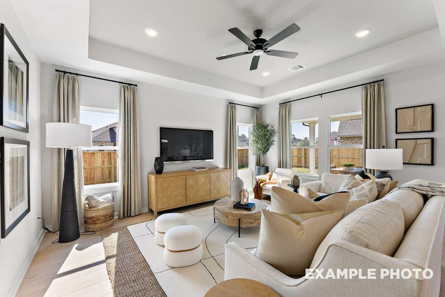 Furnished interior view inside a new home in Sundance Cove, Crosby (Image 7).