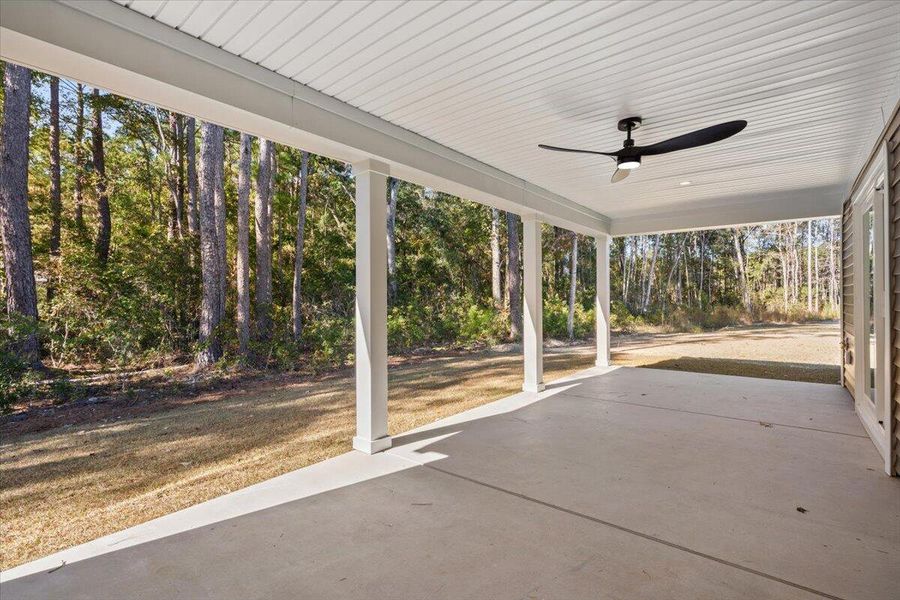 Exterior details and patio area of a home in , Awendaw (Image 28). Exterior details and patio area of a home in , Awendaw (Image 28).