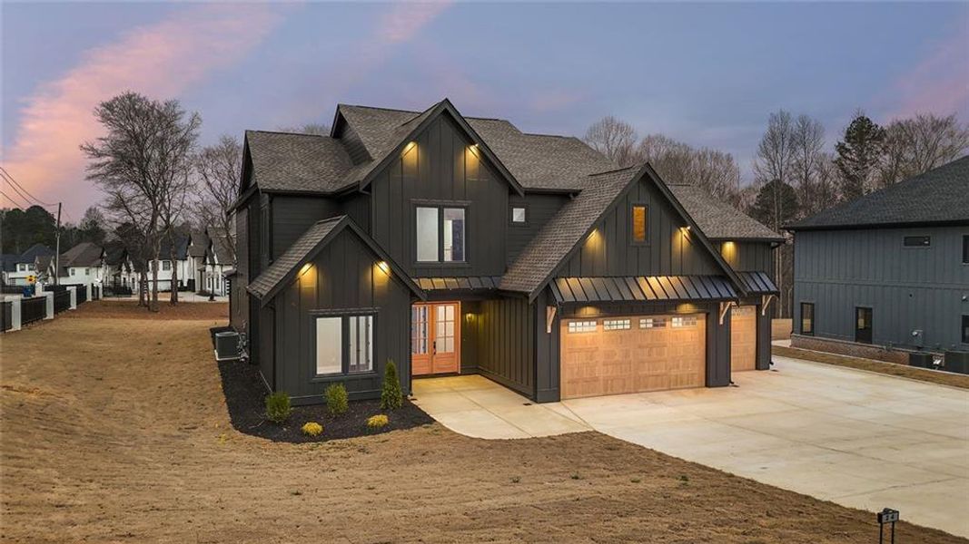 Front exterior of a new home in , Auburn, GA, highlighting curb appeal (Image 39).