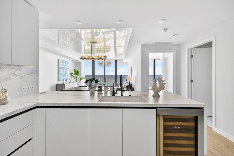 Furnished interior view inside a new home in , Pompano Beach (Image 16).