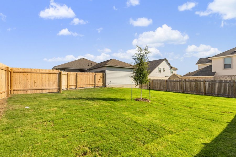 Exterior details and patio area of a home in Sage Hollow, Kyle (Image 27). Exterior details and patio area of a home in Sage Hollow, Kyle (Image 27).
