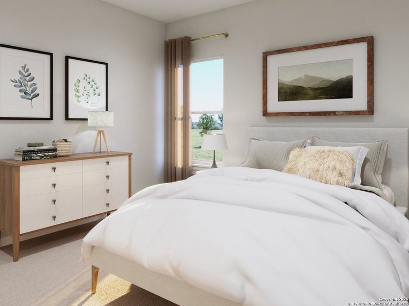 Furnished interior view inside a new home in Melissa Ranch, San Antonio (Image 16).