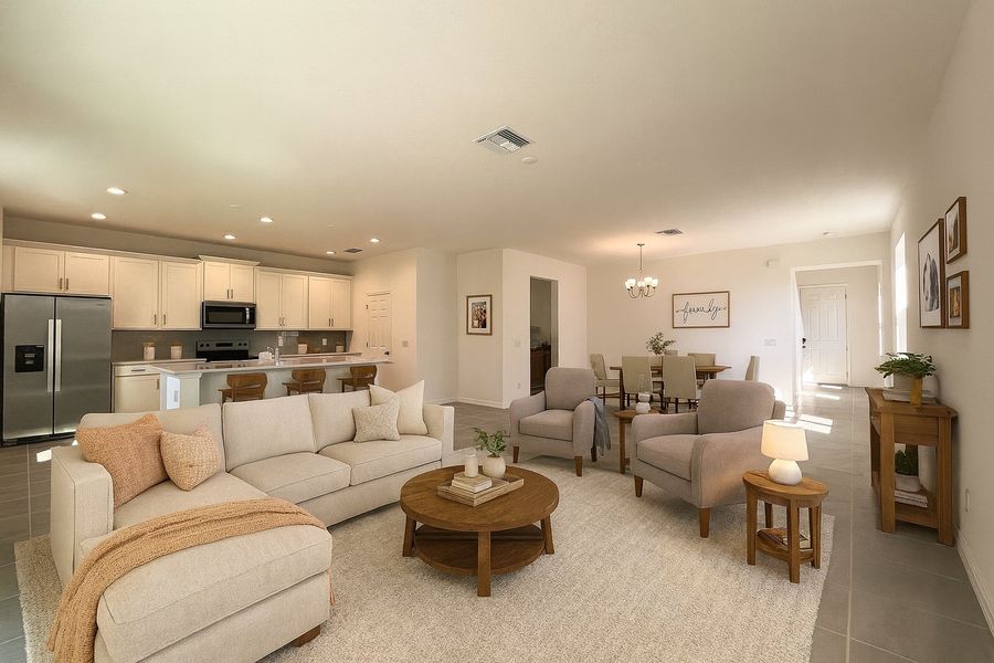 Furnished interior view inside a new home in Trinity Lakes, Groveland (Image 4).