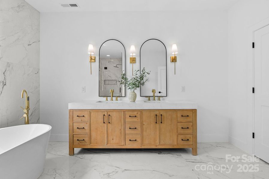 Furnished interior view inside a new home in , Mills River (Image 9).