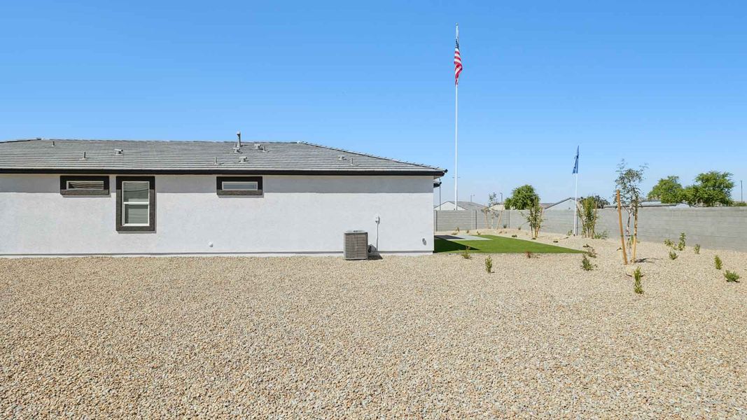 Exterior details and patio area of a home in Apache Farms, Buckeye (Image 24).