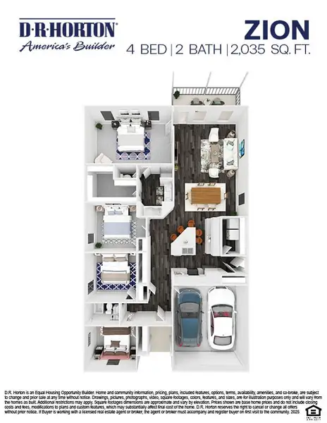 2D floor plan layout for the Zion by D.R. Horton in Sunterra, Katy, TX (Image 4). 2D floor plan layout for the Zion by D.R. Horton in Sunterra, Katy, TX (Image 4).