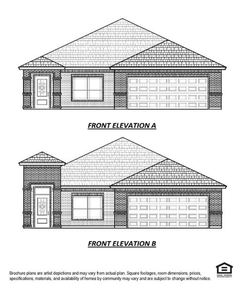 Exterior rendering of this home design in Cypress Green, Hockley, TX (Image 4).