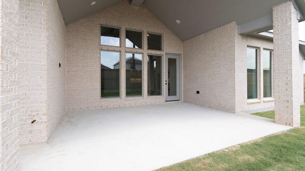 Exterior details and patio area of a home in Audubon, Magnolia (Image 2). Exterior details and patio area of a home in Audubon, Magnolia (Image 2).