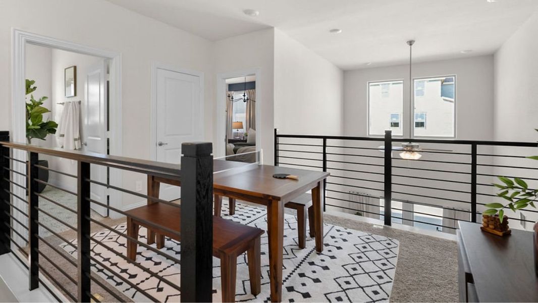 Representative furnished interior of a home built from the Saddlebrook by D.R. Horton in The Avenue, Allen (Image 9). Representative furnished interior of a home built from the Saddlebrook by D.R. Horton in The Avenue, Allen (Image 9).