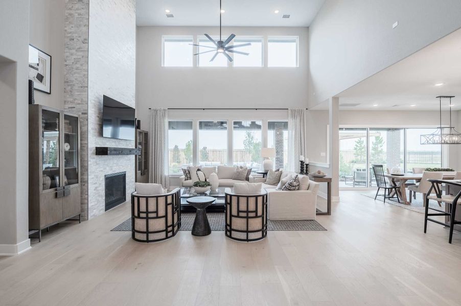 Representative furnished interior of a home built from the Milan by Tri Pointe Homes in Dunham Pointe, Cypress (Image 65).