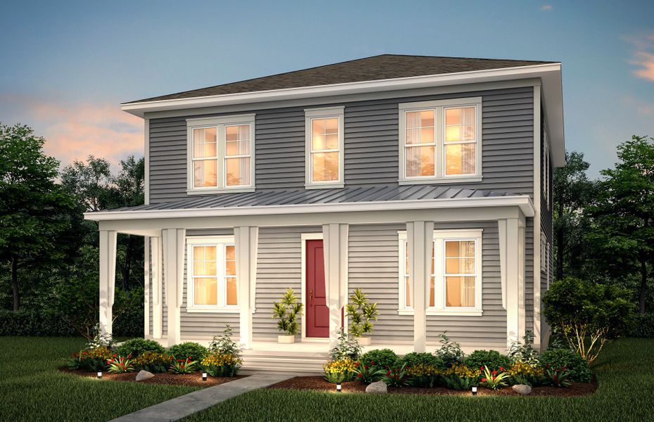 Representative exterior photo of a completed home built from the Primrose by Pulte Homes in Heartwood, Richmond Hill, GA (Image 13). Representative exterior photo of a completed home built from the Primrose by Pulte Homes in Heartwood, Richmond Hill, GA (Image 13).