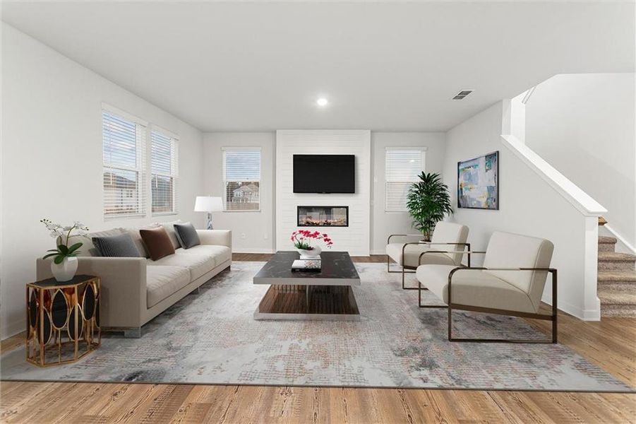 Furnished interior view inside a new home in , Grayson (Image 12).