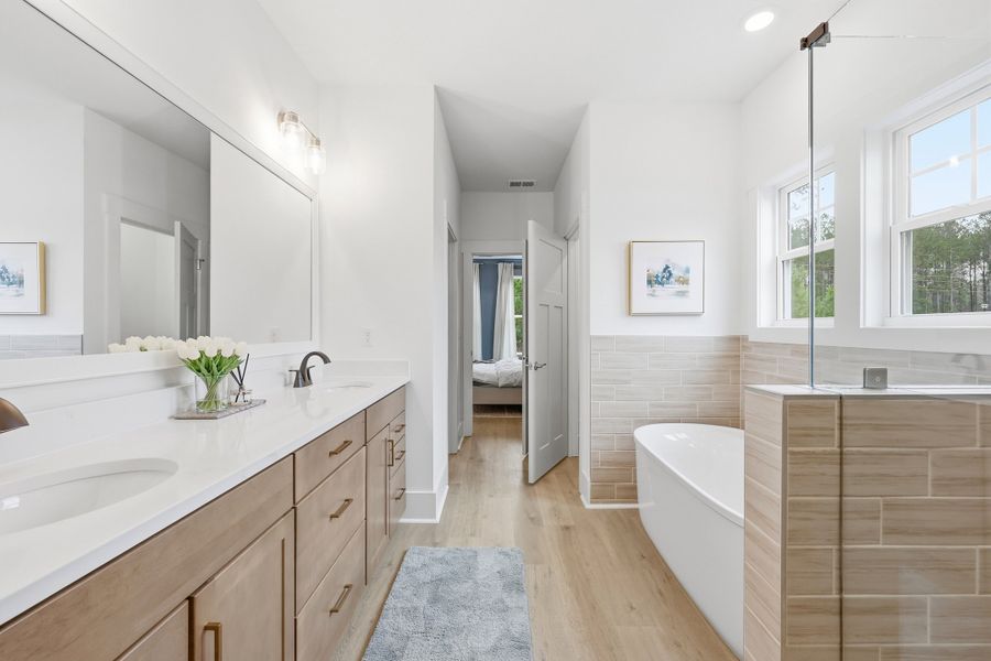 Representative furnished interior of a home built from the Carolyn II by Great Southern Homes in Carsons Landing, Angier (Image 52).