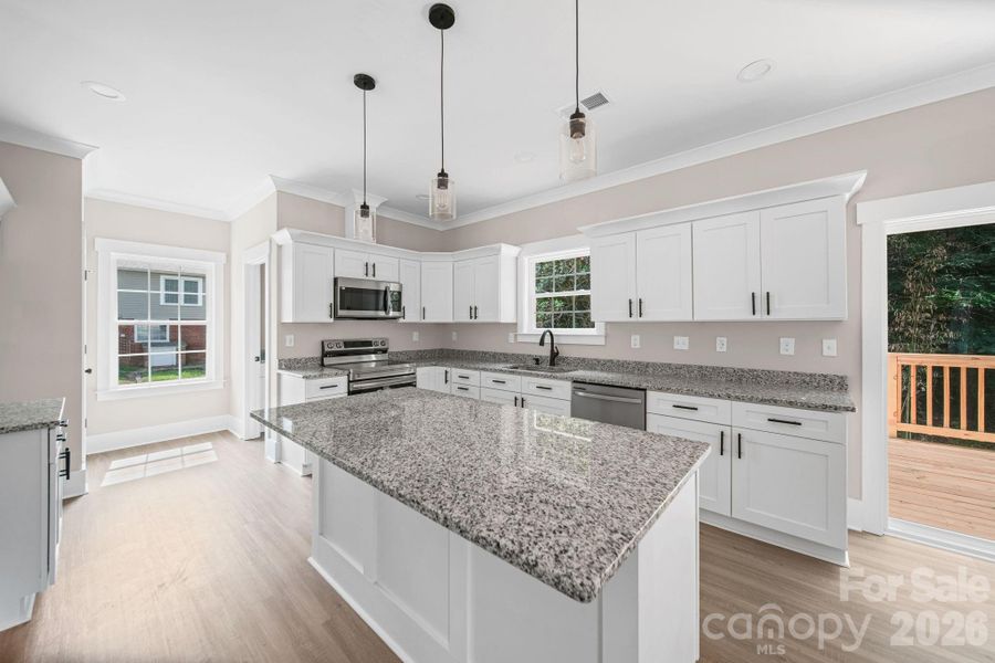 Furnished interior view inside a new home in , Albemarle (Image 7).