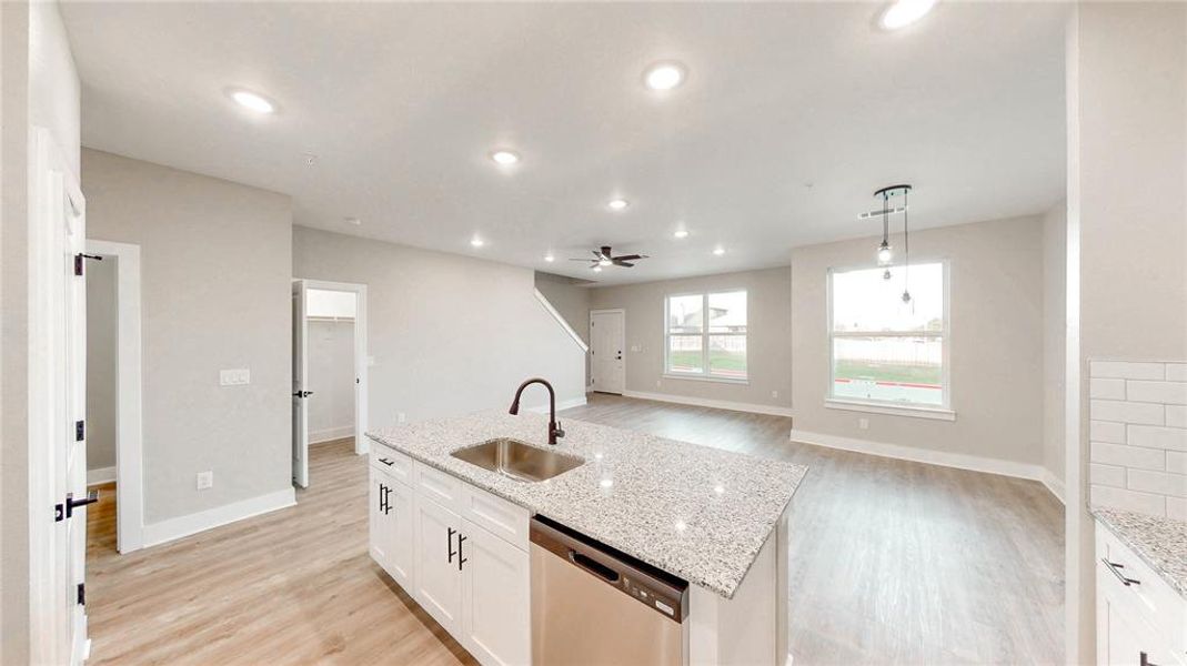 Furnished interior view inside a new home in , Denton (Image 8).