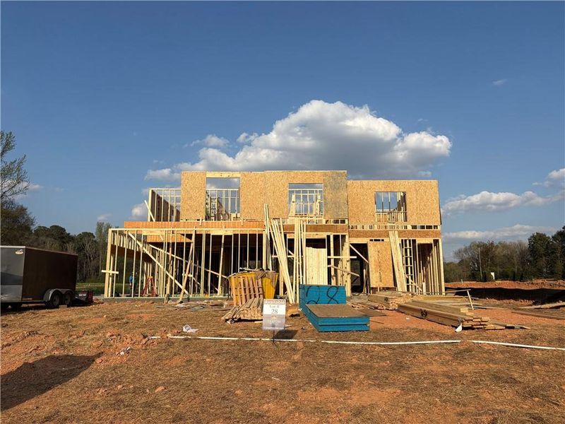 In-progress construction of a new home in The Tillery, Marietta, GA (Image 72).