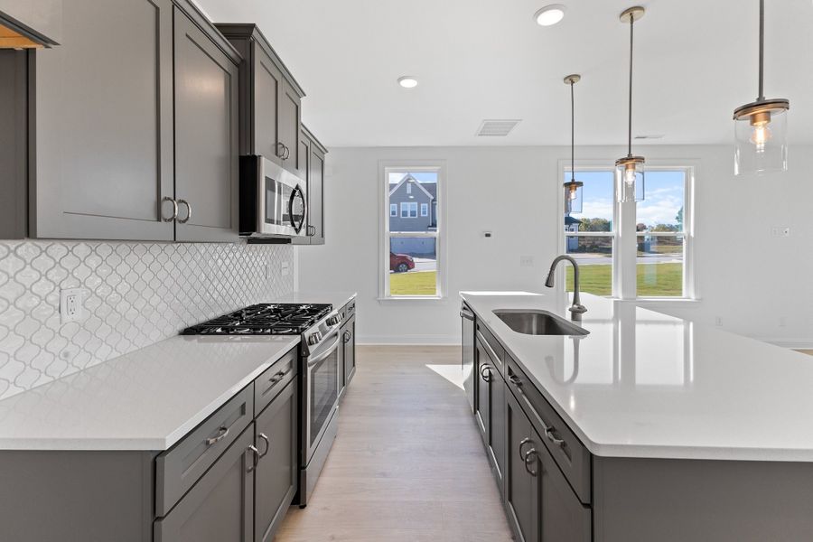Representative furnished interior of a home built from the The Hemlock by RobuckHomes in Kennebec Crossing, Angier (Image 20).