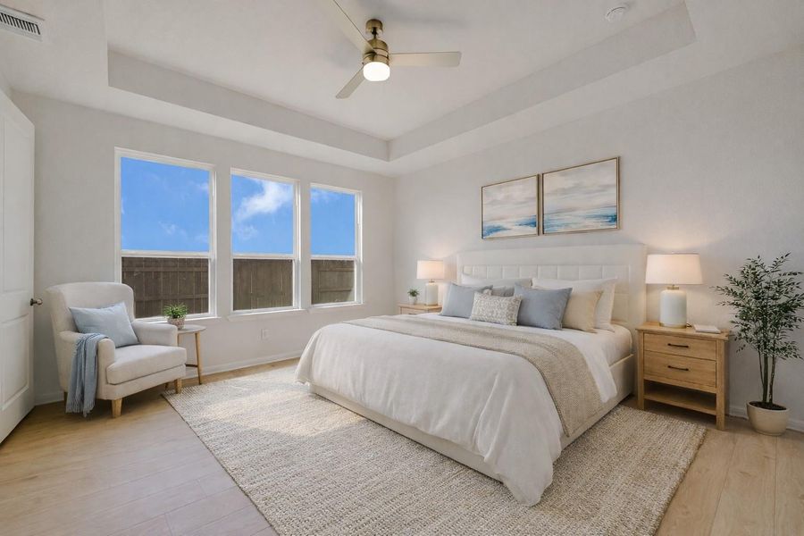 *Virtually Staged Primary Bed*