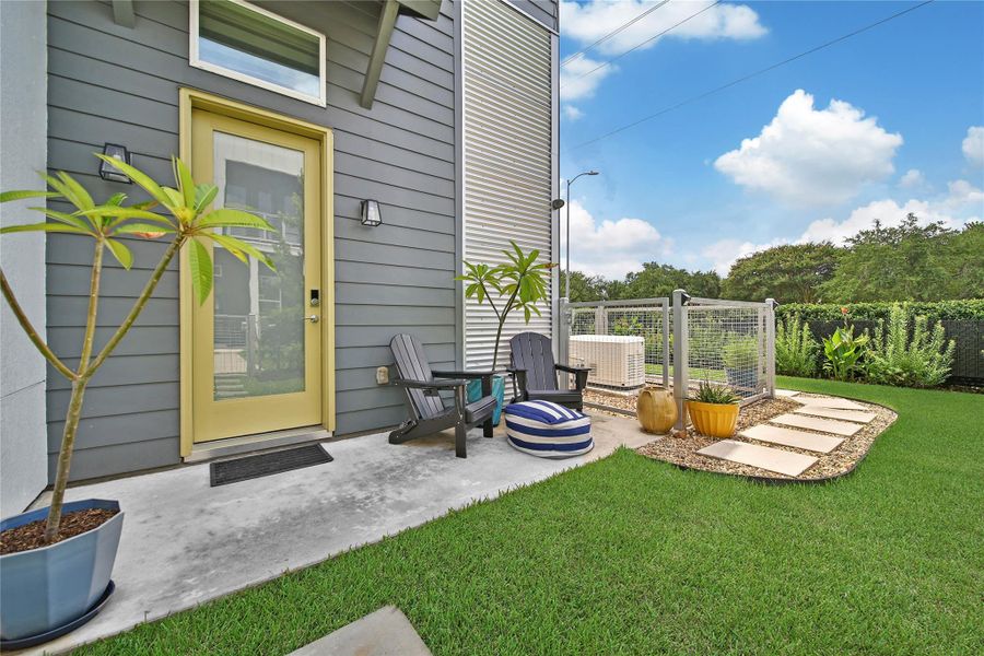 Exterior details and patio area of a home in , Houston (Image 27). Exterior details and patio area of a home in , Houston (Image 27).