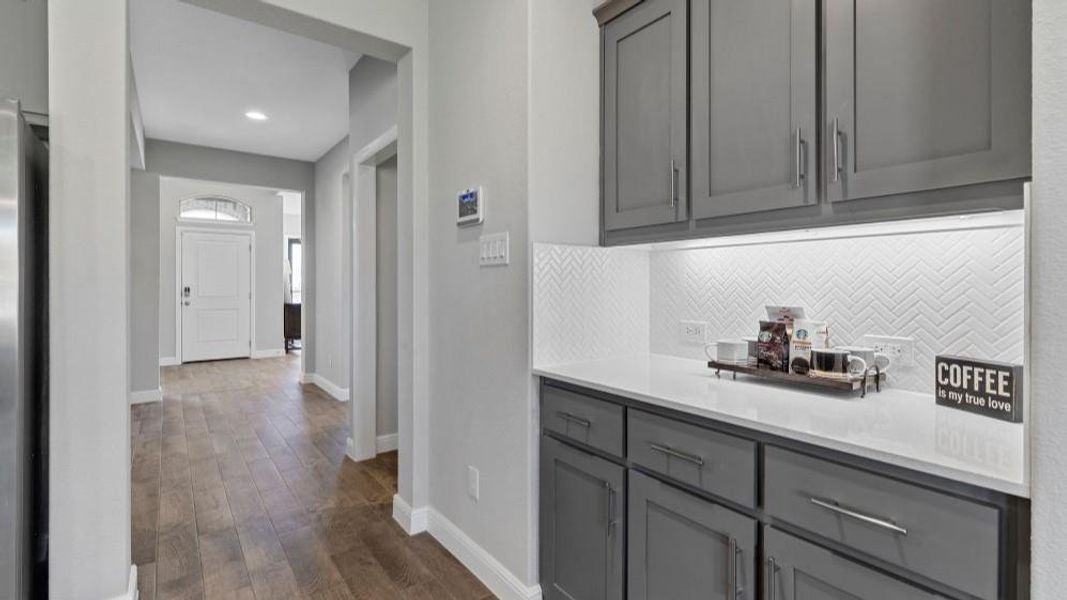 Furnished interior view inside a new home in Bluestem, Rhome (Image 15). Furnished interior view inside a new home in Bluestem, Rhome (Image 15).