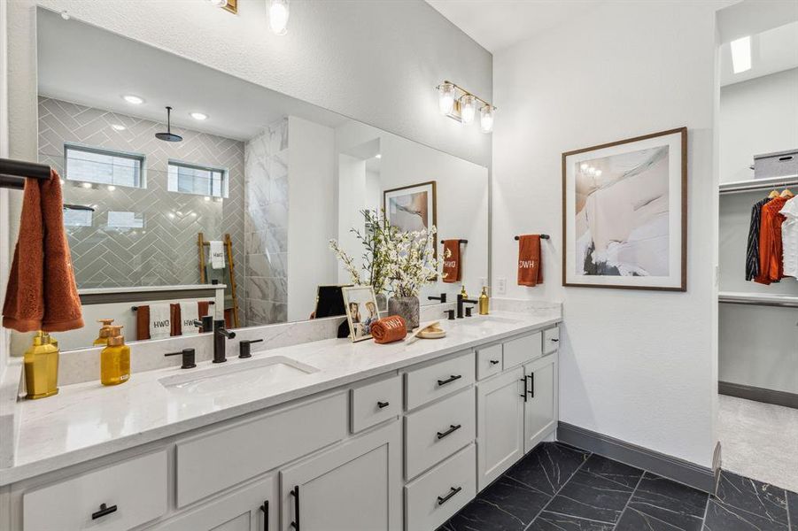 Furnished interior view inside a new home in Mantua Point Gardens, Van Alstyne (Image 9).