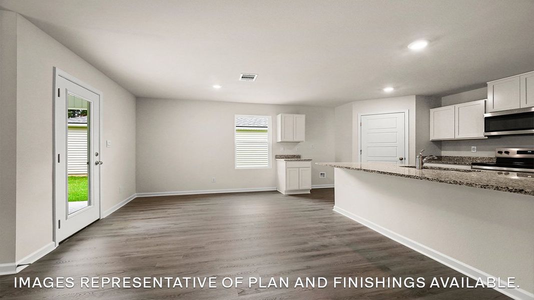 Representative unfurnished interior of a home built from the EDISON by D.R. Horton in Morford, Jackson (Image 17). Representative unfurnished interior of a home built from the EDISON by D.R. Horton in Morford, Jackson (Image 17).