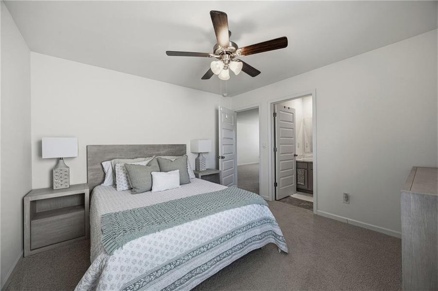 Furnished interior view inside a new home in The Enclave at Flat Rock Hills, Stonecrest (Image 11).