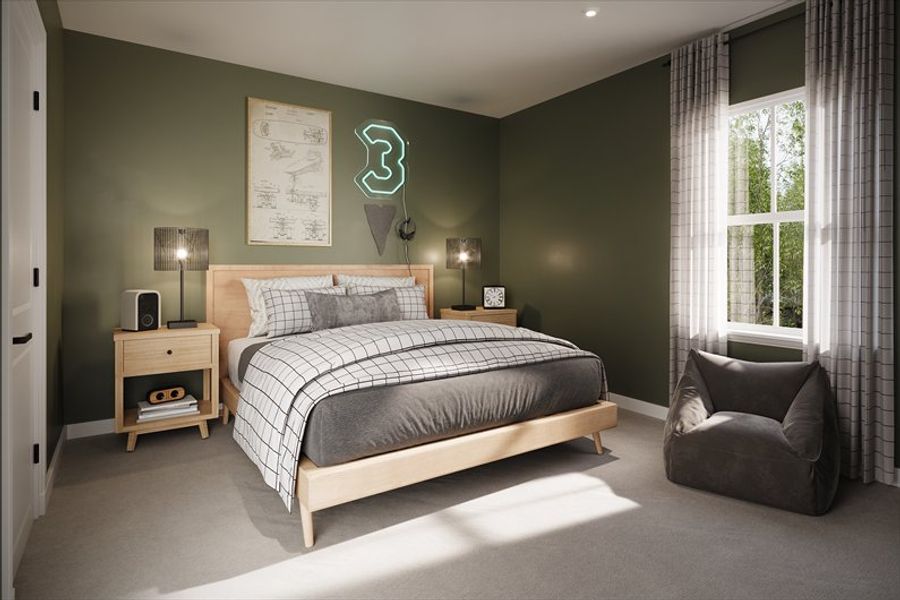 Representative furnished interior of a home built from the Meridian by Ryan Homes in Grande Dunes North Village, Longs (Image 11).