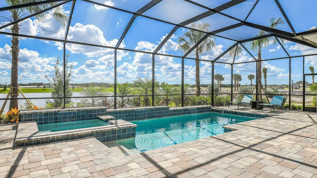 Exterior details and patio area of a home in Canoe Creek Real Estate and Homes for Sale in Parrish, FL - Neal Communities, Parrish (Image 17). Exterior details and patio area of a home in Canoe Creek Real Estate and Homes for Sale in Parrish, FL - Neal Communities, Parrish (Image 17).