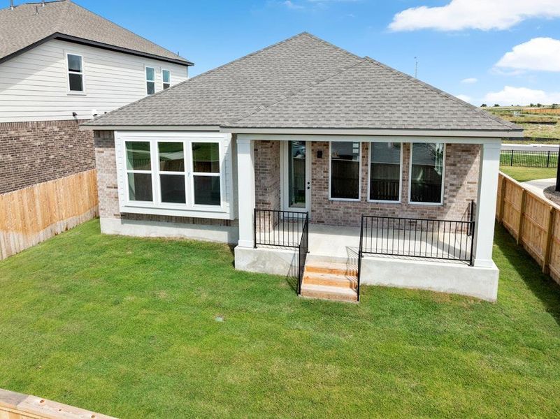 Exterior details and patio area of a home in University Heights, Round Rock (Image 15). Exterior details and patio area of a home in University Heights, Round Rock (Image 15).