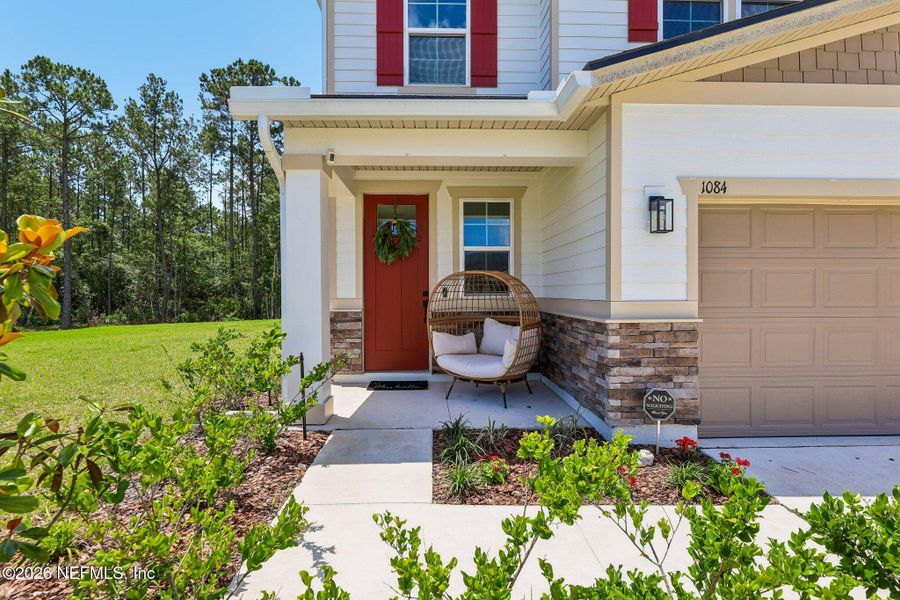 Exterior details and patio area of a home in Seasons at Morada, St. Augustine (Image 23).