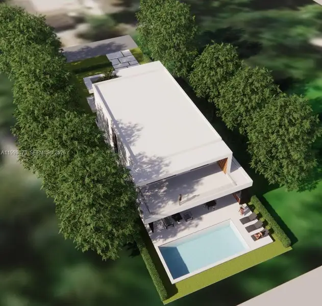 Exterior rendering of this home design in , Miami, FL (Image 4).