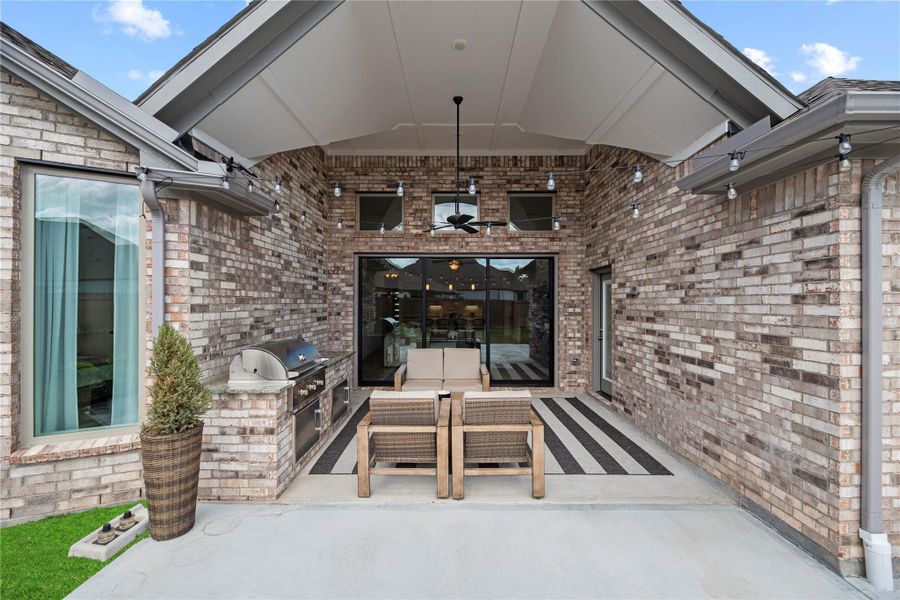 Exterior details and patio area of a home in , Cypress (Image 21).
