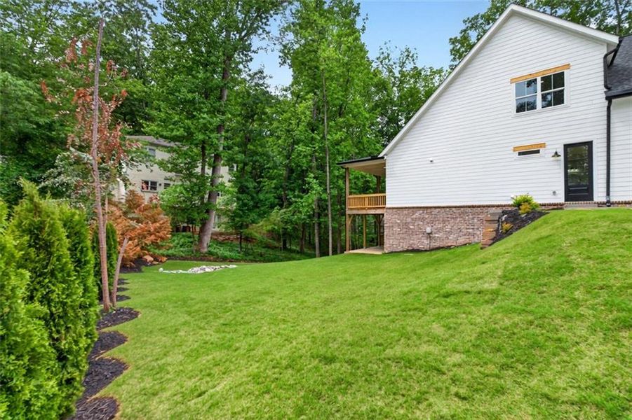 Exterior details and patio area of a home in , Cumming (Image 33).