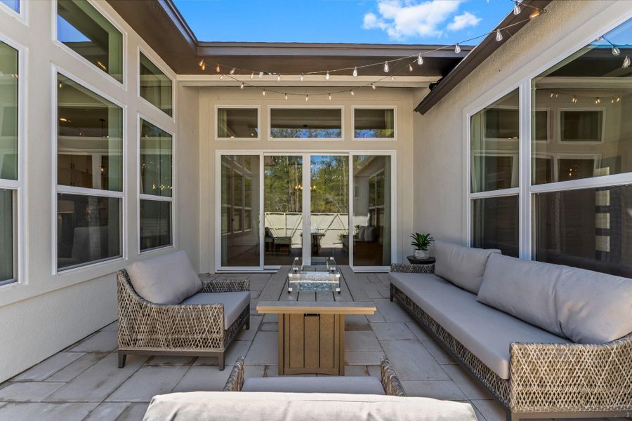 Outdoor side entertainment patio Outdoor side entertainment patio