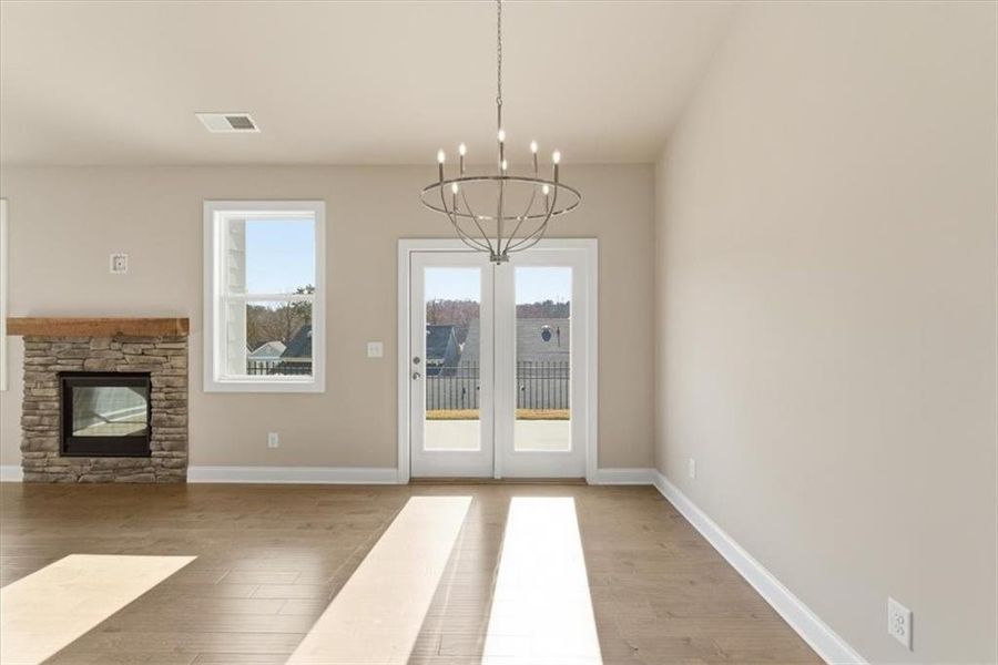 Spacious, unfurnished interior of a new home in Lakeside at Great Sky, Canton (Image 26).